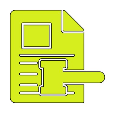 Açık artırma ya da Yargıç Tokmak simgesi düz stilde