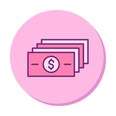 para düz simgesi, vektör illüstrasyonu