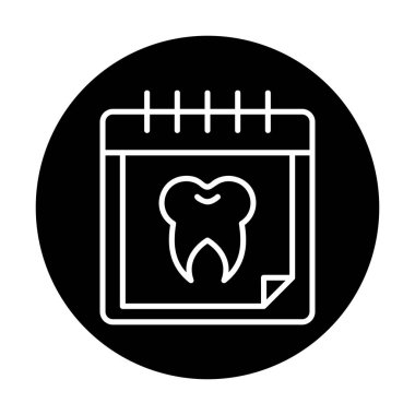 Vektör illüstrasyonundan diş atama simgesi 