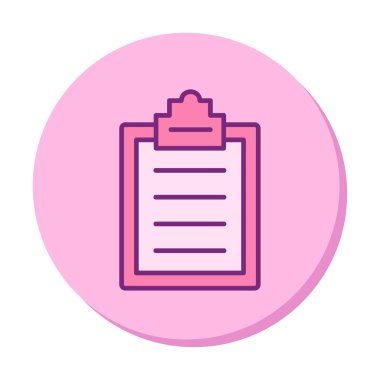 Basit düz pano simgesi vektör çizimi 