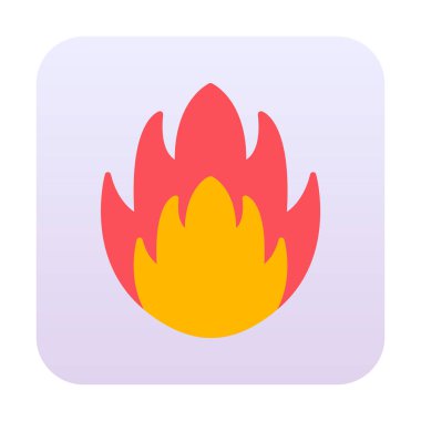 düz ateş simgesi vektör illüstrasyon tasarımı