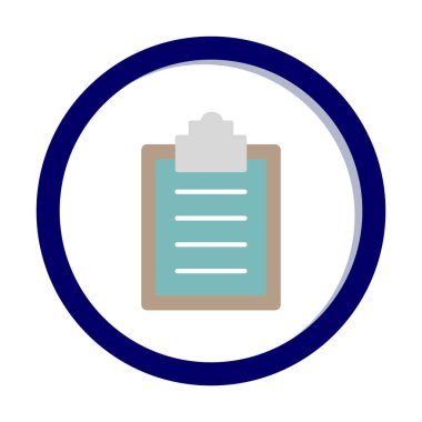 Basit düz pano simgesi vektör çizimi 