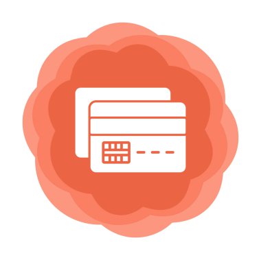 Basit düz kredi kartı resimleme  