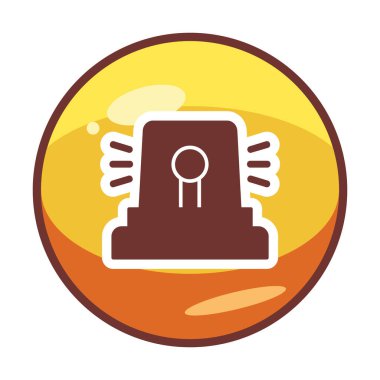 Siren simgesi, vektör çizimi 