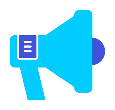 hoparlör, megafon simgesi. vektör çizim.  