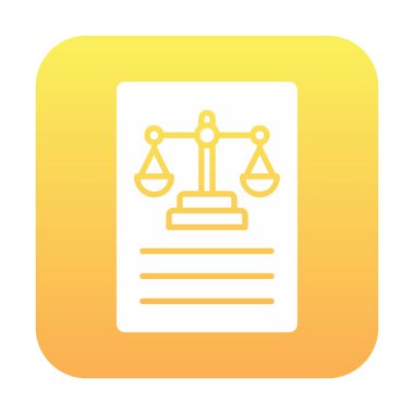 Basit yasalar simgesi vektör illüstrasyonu