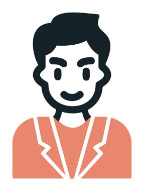 Aday erkekler simgesi, vektör illüstrasyonu 