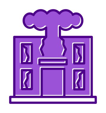 Savaş Yıkım konsepti vektör çizimi