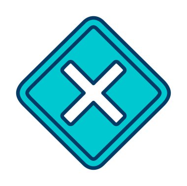 Basit düz irritan ikon vektör illüstrasyonu