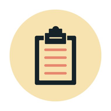 Basit düz pano simgesi vektör çizimi 