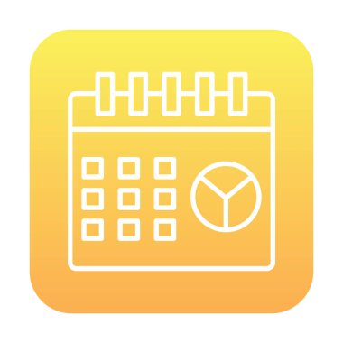 Barış Günü takvim sayfası simgesi, vektör illüstrasyonu