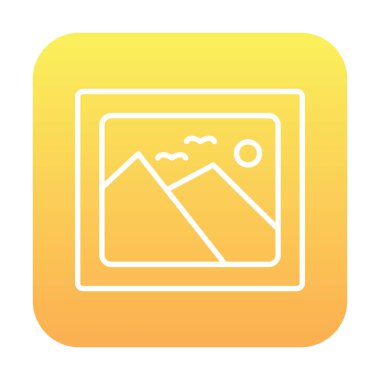 Galeri simgesi, web vektör illüstrasyonu