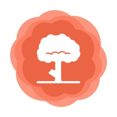 ağaç web simge vektör çizim