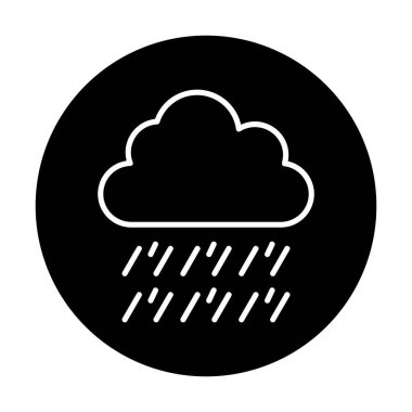yağmur simgesi, vektör illüstrasyonu  