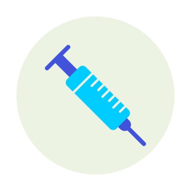 Şırınga web simgesi, vektör çizim 