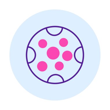 Dolunay düz ikonu. vektör illüstrasyonu 