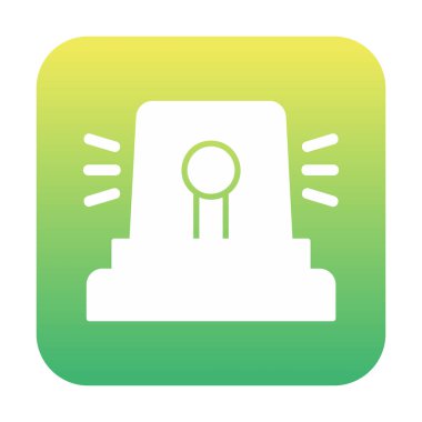 Siren simgesi, vektör çizimi 