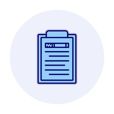 Basit düz pano simgesi vektör çizimi 