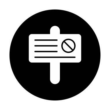 Basit protesto simgesi, vektör illüstrasyonu