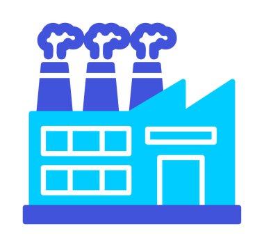 Factory icon, vector illustration simple design