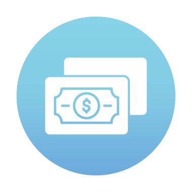 para düz simgesi, vektör illüstrasyonu