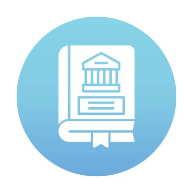 Kültür kitabı. Web simgesi basit illüstrasyon 