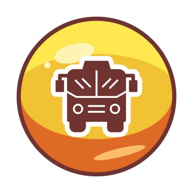 bus simgesi, vektör illüstrasyonu