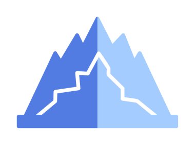 dağ ikonu vektör illüstrasyonu 