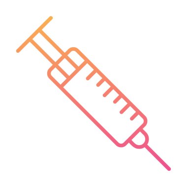 Şırınga web simgesi, vektör çizim 