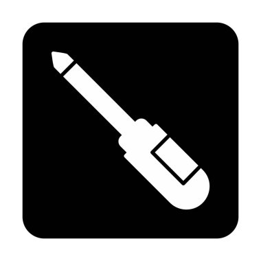 tornavida aracı izole edilmiş simge vektör çizimi