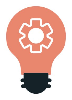 Simgesinin içinde vites bulunan basit bir ampul