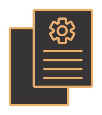 Çalışma Raporu. Web simgesi basit illüstrasyon