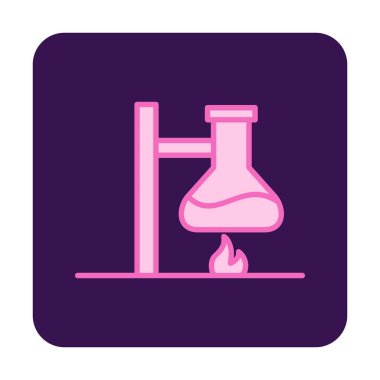 Basit Kimyasal Deney simgesi, vektör çizimi