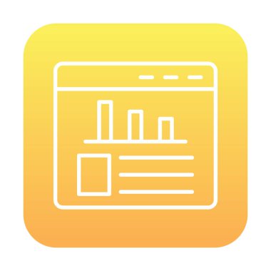 İstatistik simgesinin web vektör çizimi           