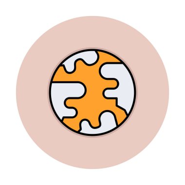 earth icon, vector illustration simple design