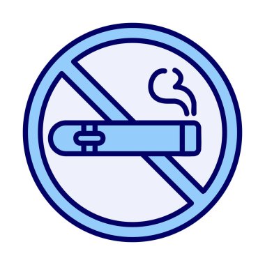 Yasak puro sigara içmek yasak ikon vektör resimleme tasarımı yasak 