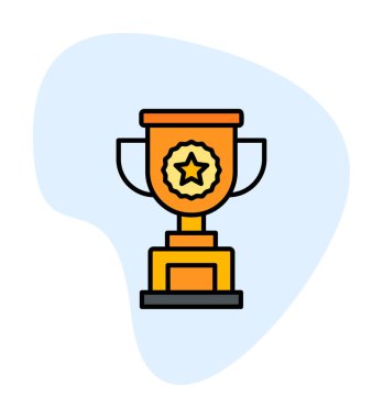 kupa simgesi, vektör çizimi