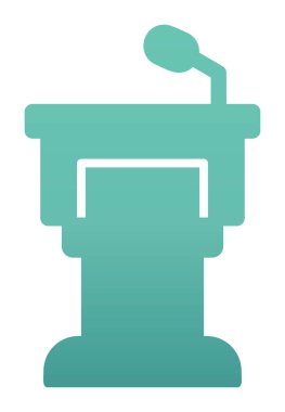 Podyum simgesinin vektör illüstrasyonu 