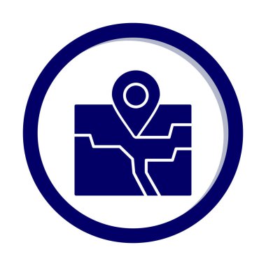 pin konumu konum ikon vektör illüstrasyon tasarımı