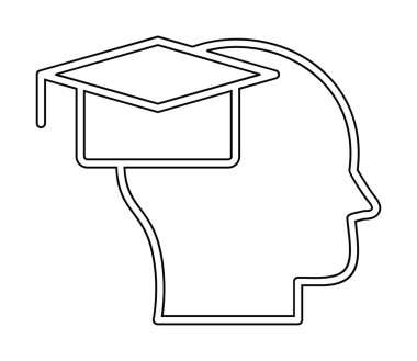 düz eğitim ikonu vektör illüstrasyon tasarımı