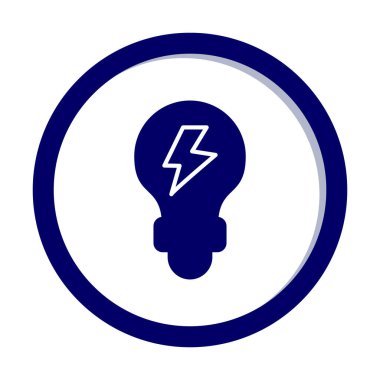 ampul ışığı simgesi, vektör illüstrasyonu 