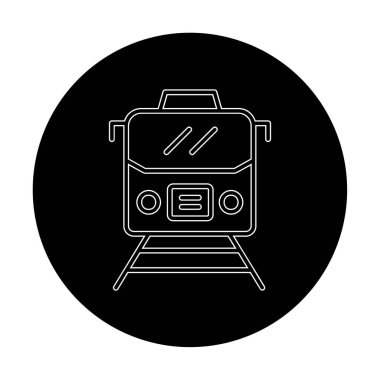 tren vektör simgesi modern basit illüstrasyon
