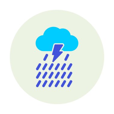 yağmur simgesi, vektör illüstrasyonu  