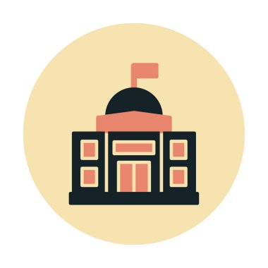 Elçilik oluşturma vektör çizgisi simgesi, 