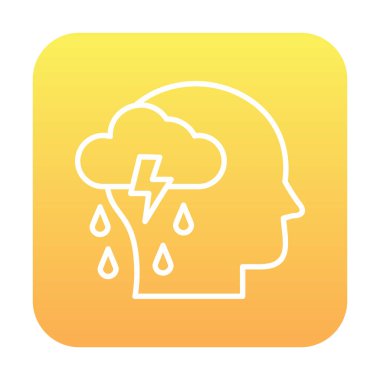 Depresyon konsepti vektör illüstrasyonu