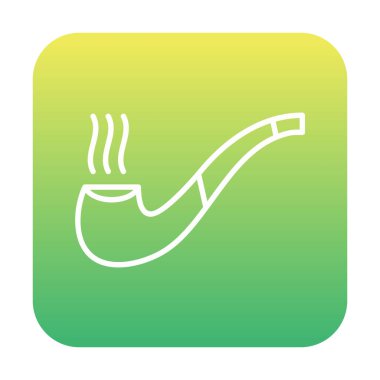 tütün tüttürme çubuğu simgesi, vektör illüstrasyonu