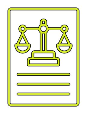 Basit yasalar simgesi vektör illüstrasyonu