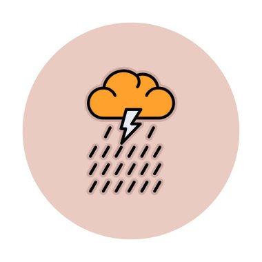 yağmur simgesi, vektör illüstrasyonu  