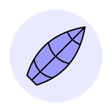 surfboard vector illustration modern icon