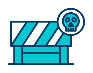 Tehlike Öndeki Yol İşareti, vektör çizimi